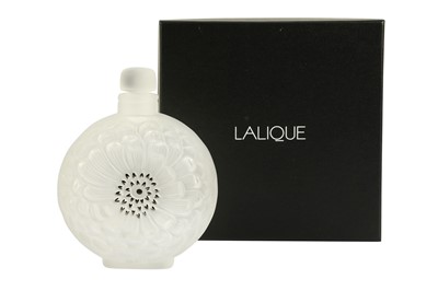 Lot 289 - A Lalique glass 'Dahlia' perfume bottle with box