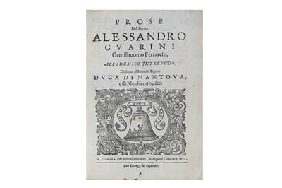 Lot 33 - Guarini (Alessandro, the Younger)