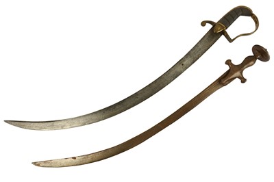 Lot 336 - A Mid-19th century 'Constable' cutlass, with shagrin and brass handle