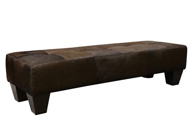 Lot 456 - A contemporary cow hide upholstered stool