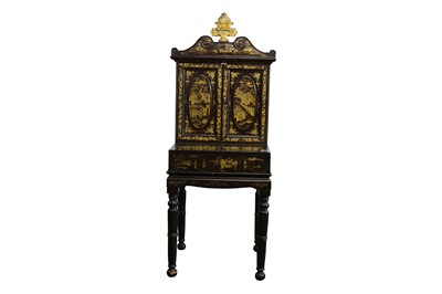 Lot 163 - A CHINESE LACQUER WOOD DRESSING TABLE.