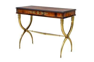 Lot 470 - A French Empire style fruitwood side table