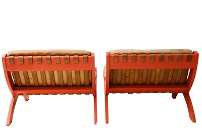 Lot 527 - A pair of ICF Furniture chairs, in the Nordic style