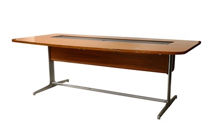 Lot 530 - A mid century modern "Action Office" conference desk by George Nelson for Herman Miller
