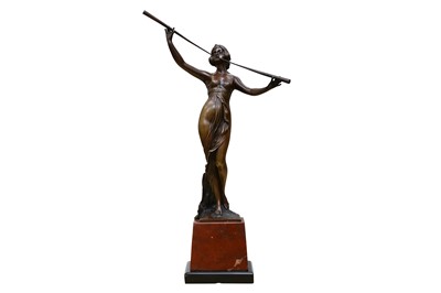 Lot 183 - Bronze Figure Of a Maiden With Horns