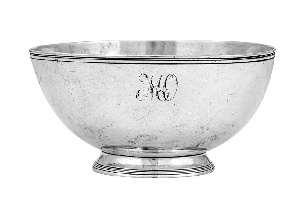 Lot 60 - An early 19th century Portuguese silver bowl, Lisbon circa 1810, makers mark obscured