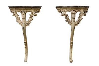 Lot 267 - A Pair of 19th Century Style Console Tables