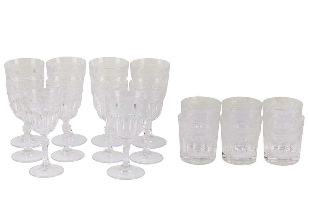 Lot 298 - A part set of Cristal De Paris crystal drinking glasses.