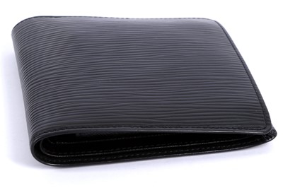 Louis Vuitton EPI Mens Folding Wallets, Black