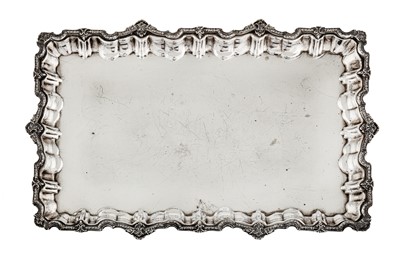 Lot 105 - A late 20th century Egyptian 900 standard silver tray, Cairo 1978