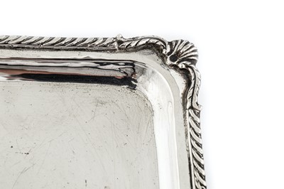 Lot 111 - A mid to late 20th century Turkish 900 standard silver tray, marked for OC