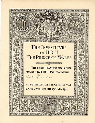 Lot 337 - Prince of Wales Investiture
