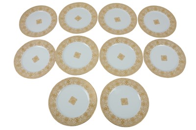 Lot 308 - A set of ten Christian Dior Grand Salon porcelain plates