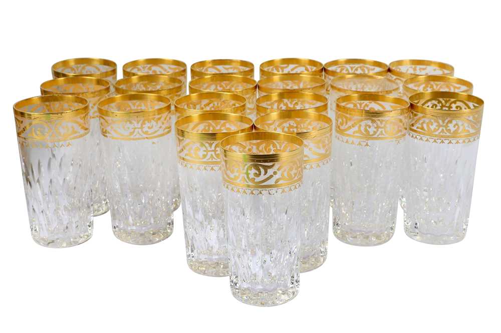Lot 302 - A quantity of St Louis crystal highball drinking glasses