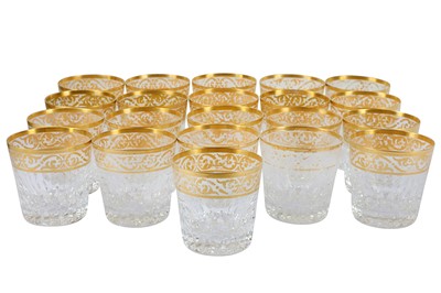 Lot 303 - A quantity of St Louis crystal highball whiskey glasses