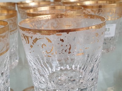 Lot 303 - A quantity of St Louis crystal highball whiskey glasses