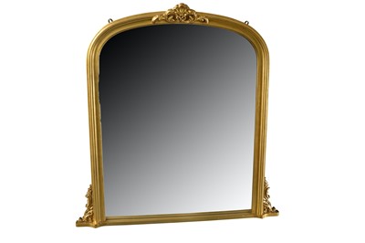 Lot 170 - A Large Gilt Framed Over Mantle Mirror