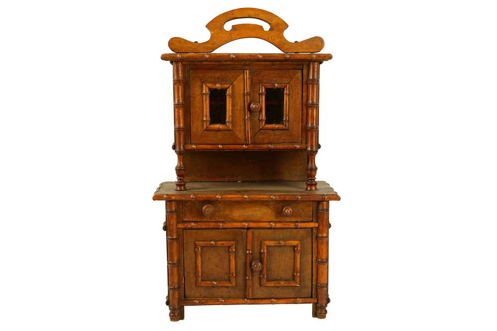Lot 352 - A mid- 20th century stained wood miniature or ‘apprentice’ dresser, circa 1950