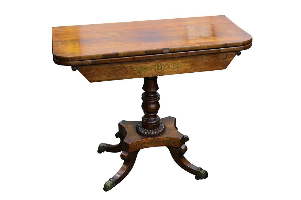 Lot 174 - A Regency Rosewood Card Table