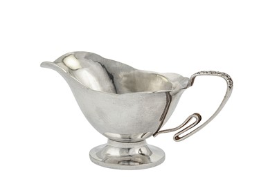Lot 145 - An early 20th century Chinese Export silver sauce boat, Beijing circa 1930 by Sheng Yuan