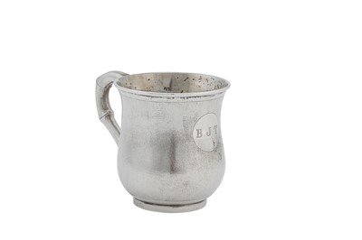 Lot 144 - An early 20th century Chinese Export christening mug, Canton circa 1920 retailed by Hung Chong