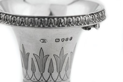 Lot 32 - A Victorian sterling silver posy holder, London 1875 by William Neal