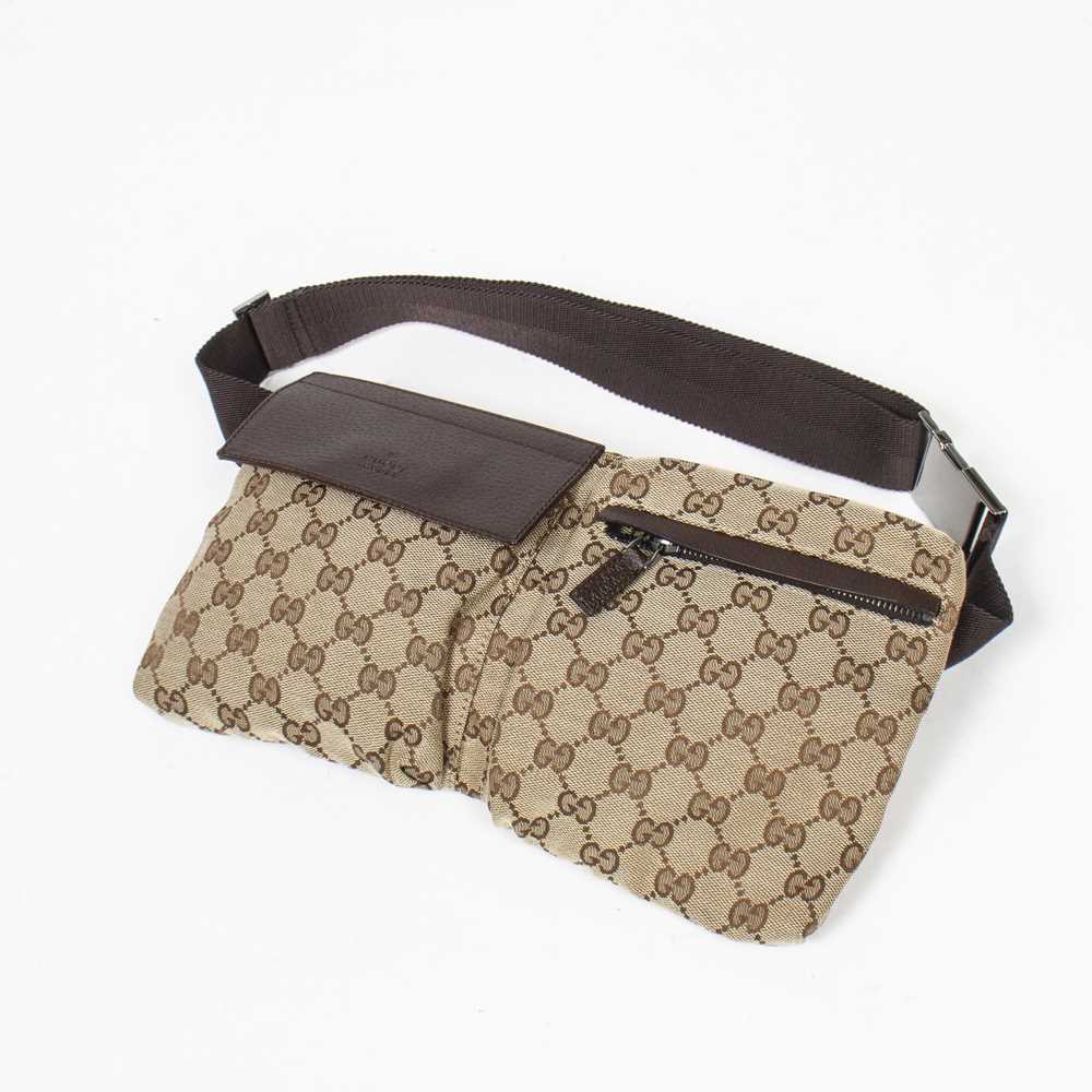 Gucci Rare Black Monogram GG Web Belt Bag Fanny Pack Waist Pouch ref.293527  - Joli Closet