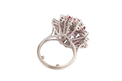 Lot 4 - A diamond and ruby dress ring