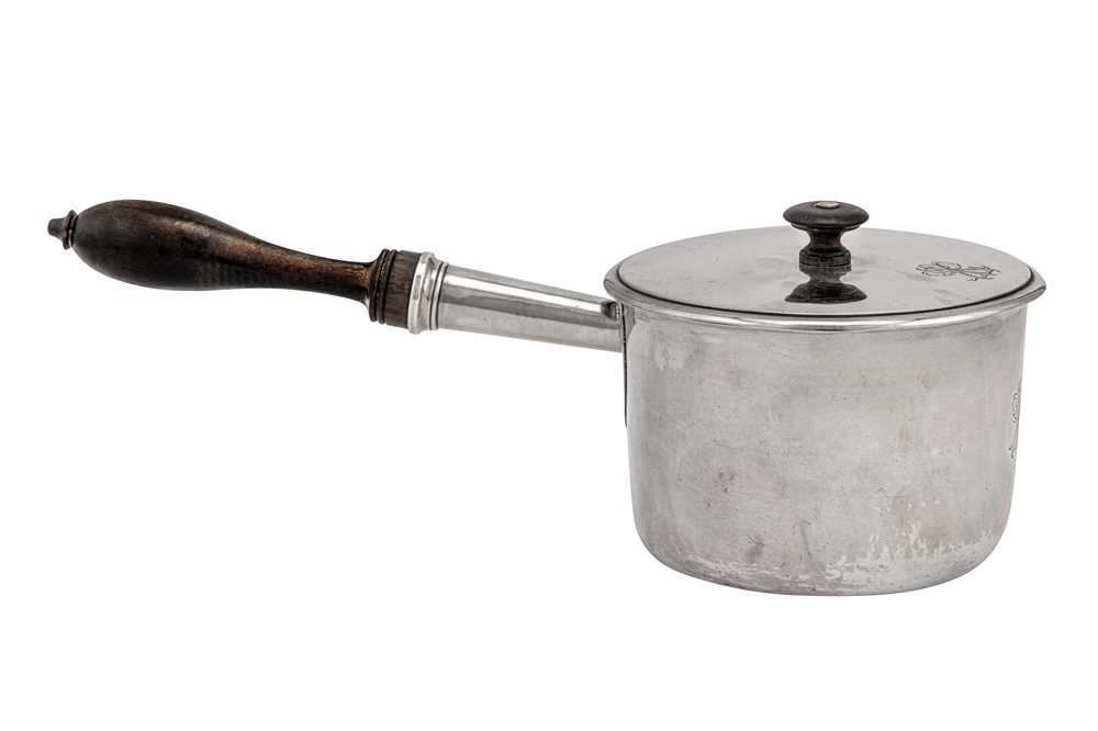 Lot 57 - An early 19th century French 950 standard silver saucepan, Paris 1812-19 by Pierre-Marie Devilleclair (reg. 1812/13 until 29th Dec 1824)