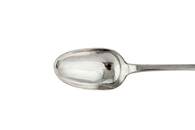 Lot 55 - A Louis XVI French silver basting or ragout spoon, Paris 1778 by Pierre Nicholas Somme (first reg. 17th July 1760)