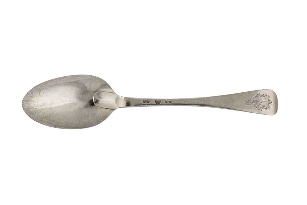 Lot 234 - A George III Scottish provincial silver tablespoon, Glasgow circa 1770 by Adam Graham (active 1763-1818)
