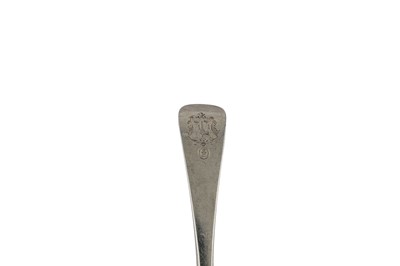 Lot 234 - A George III Scottish provincial silver tablespoon, Glasgow circa 1770 by Adam Graham (active 1763-1818)