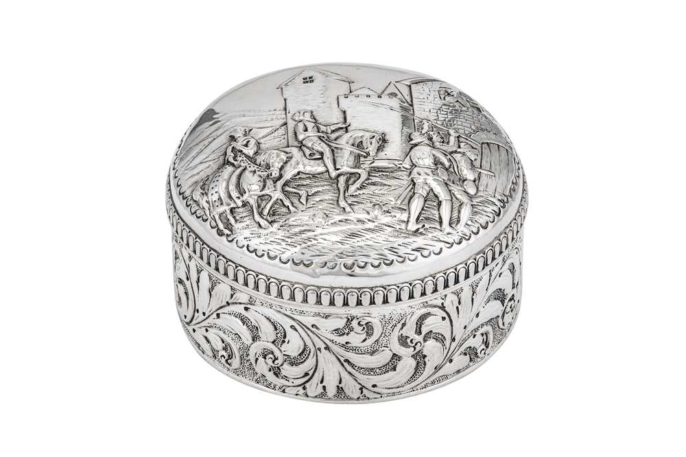 Lot 43 - A Victorian sterling silver dressing table box, London 1886 by J.B (unidentified)
