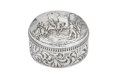 Lot 281 - A Victorian sterling silver dressing table box, London 1886 by J.B (unidentified)