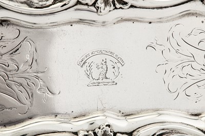 Lot 359 - An early Victorian sterling silver snuffers tray, Sheffield 1837 by Henry Wilkinson & Co