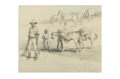 Lot 625 - Lindsay (Lionel) Five etchings depicting scenes in Australia and India