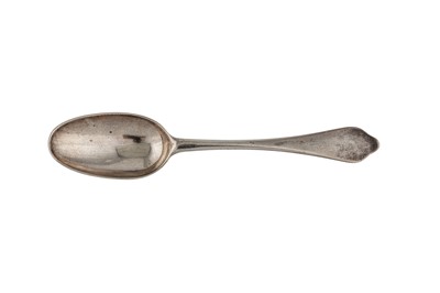 Lot 249 - A Queen Anne Britannia standard silver table spoon, London 1707 by Andrew Archer (reg. 27th Oct 1703)