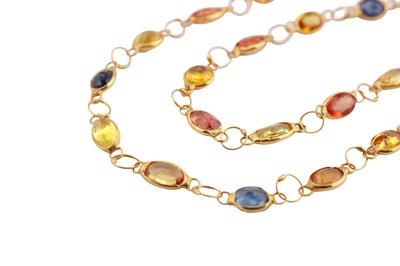 Lot 102 - A gem-set necklace