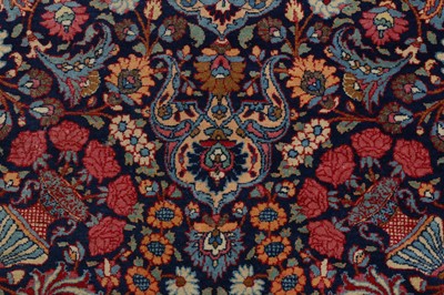 Lot 67 - AN UNUSUAL FINE MESHED RUG, NORTH-EAST PERSIA