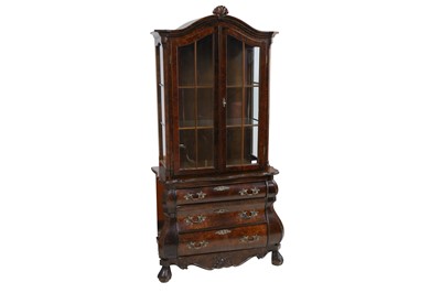 Lot 477 - An 18th Century Dutch style bombe bookcase