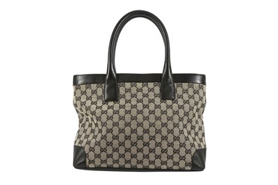 Lot 148 - Gucci Grey Monogram Rectangular Tote