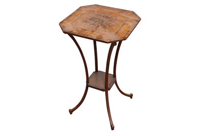 Lot 486 - An Edwardian inlaid occasional table
