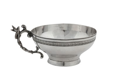 Lot 106 - An early 20th century Egyptian 900 standard silver cup, Cairo 1934