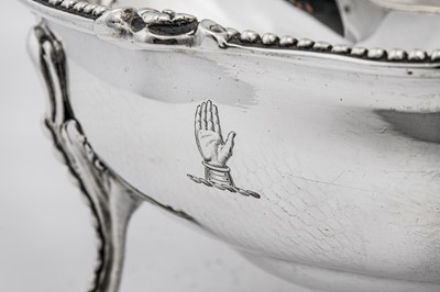 Lot 373 - A pair of George III sterling silver open sauce tureens, London 1770 by William Holmes (active from c. 1762)