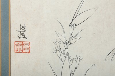 Lot 113 - A PAIR OF CHINESE ALBUM LEAF PAINTINGS OF INSECTS.