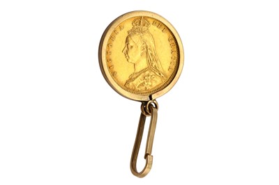 Lot 20 - A Queen Victoria half sovereign pendant