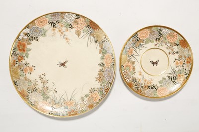 Lot 315 - A JAPANESE SATSUMA WARE TEA SET. Late 19th...