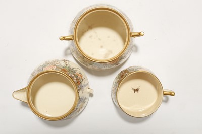 Lot 315 - A JAPANESE SATSUMA WARE TEA SET. Late 19th...