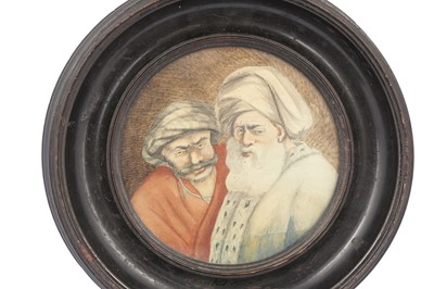 Lot 192 - A PAIR OF WATERCOLOUR CARICATURES OF TURKISH MEN