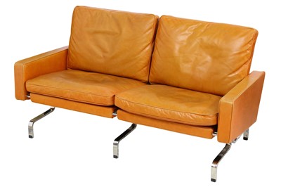 Lot 72 - A contemporary low two seater PK 31/2 style Sofa